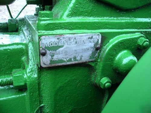 1936 john deere b with sickle