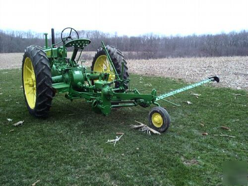 1936 john deere b with sickle