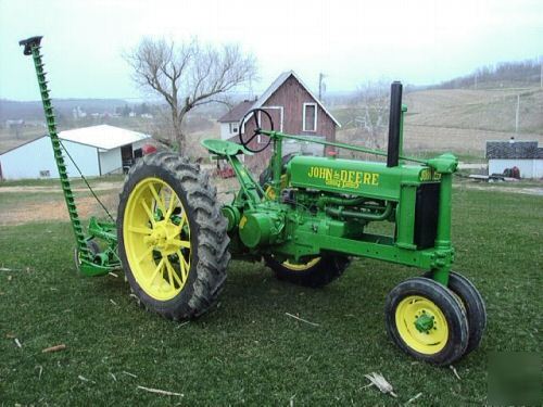 1936 john deere b with sickle