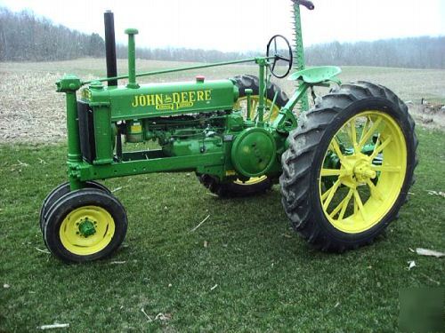 1936 john deere b with sickle