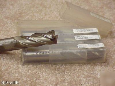 4PC 5/8 4FL se hss center cutting endmill usa made