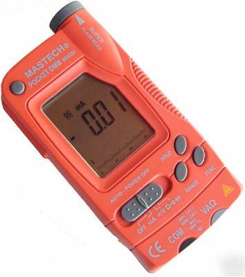 Mastech auto range digital multimeter vom flashlight 