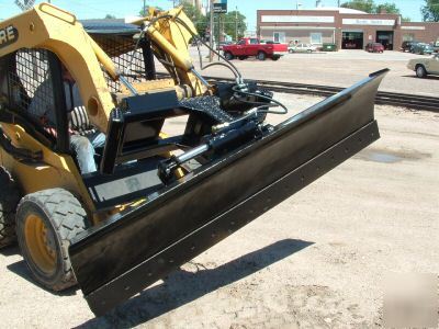 New 8 foot 6 way dozer blade plow for skid steer.