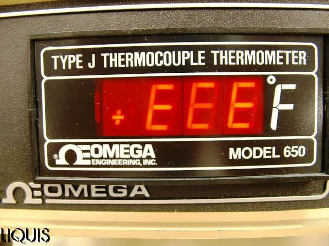 Omega 650-jf-x-dss thermocouple thermometer readout