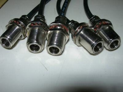 Sma 3MM to panel mount n connectors 12IN RS223 5EACH