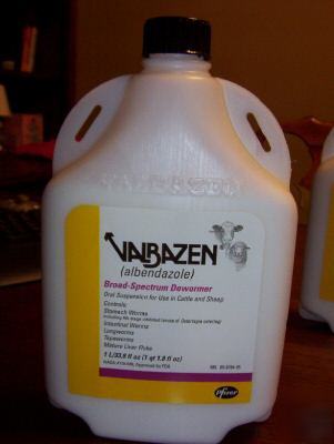 Valbazen cattle / sheep drench dewormer 1 liter