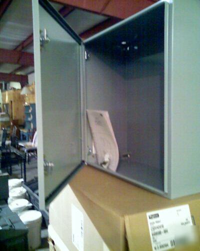 Hoffman wall-mount type 4 12 enclosure 24 x 24 x 10