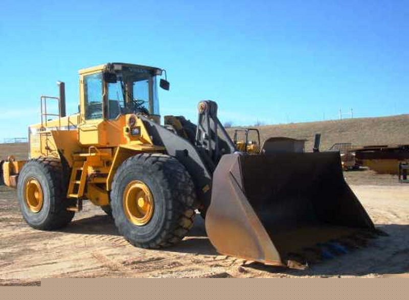 1995 volvo L180C wheel loader 6.3 yd. gp bucket 