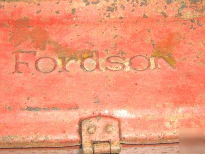 Antique ford fordson tractor fender tool box n/r