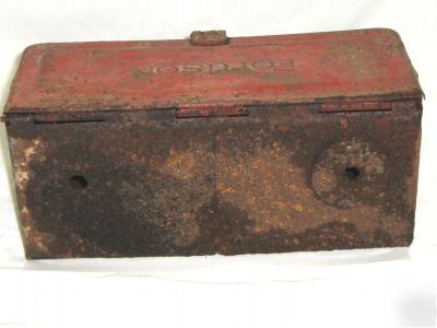 Antique ford fordson tractor fender tool box n/r