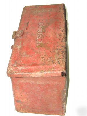 Antique ford fordson tractor fender tool box n/r