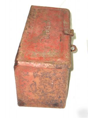 Antique ford fordson tractor fender tool box n/r