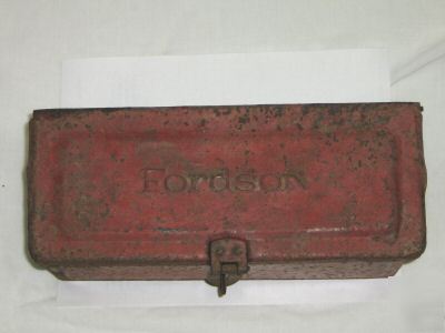 Antique ford fordson tractor fender tool box n/r