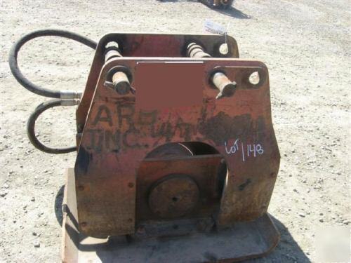 Hydraulic plate/trench compactor to fit john deere 710