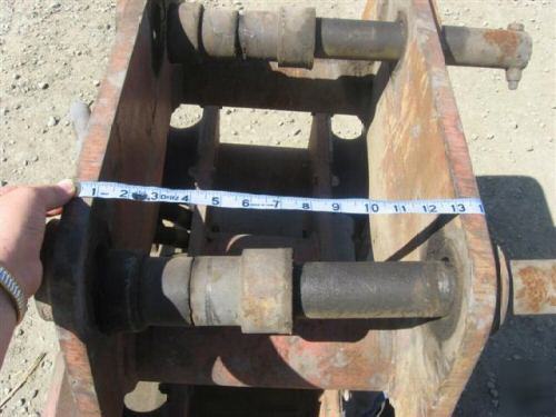 Hydraulic plate/trench compactor to fit john deere 710