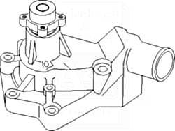 John deere 2030,2510,2520,440,450,480,400+ water pump