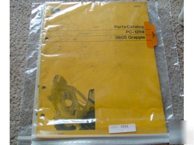 John deere 3605 grapple parts manual catalog pc-1259