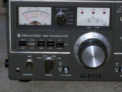 Kenwood ssb ts - 520 transceiver works well 