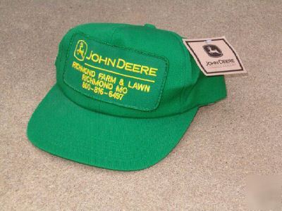 Mens john deere advertising ball cap hat nwt