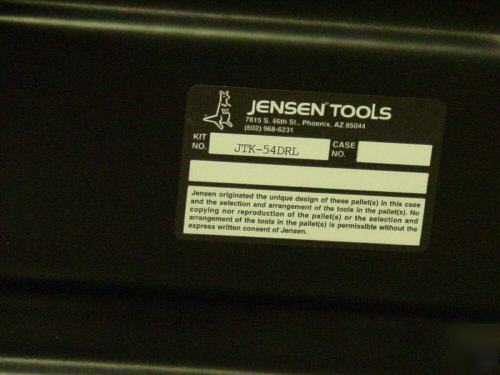 New jensen tools jtk-54DRL kit in deep monaco case many 