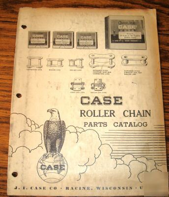 Old case 40 thru 2060 roller chain parts catalog manual