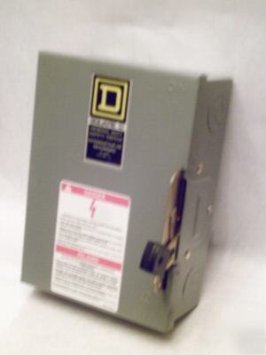 Safety switch / square d brand/ 240-60-3/ 30 amp