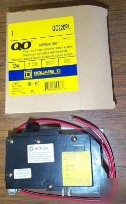 Square d QO220PL circuit breaker power link 