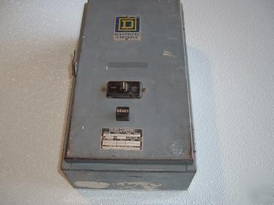 Square d motor starter with enclosure cao-3 fusable