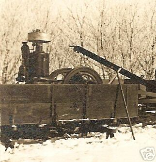 Stickney hit miss gas engine real photo postcard