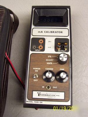 Transmation ma calibrator model 1028 w/orig case meter
