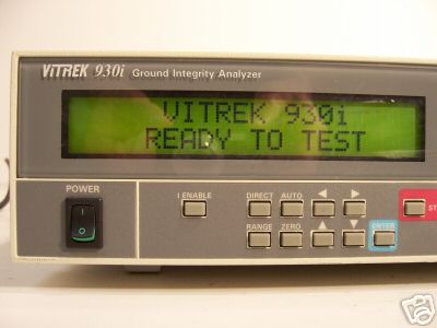 Vitrek 930I ground integrity tester