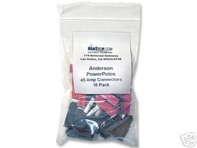 45 amp anderson powerpole connectorsâ€”10 pairs