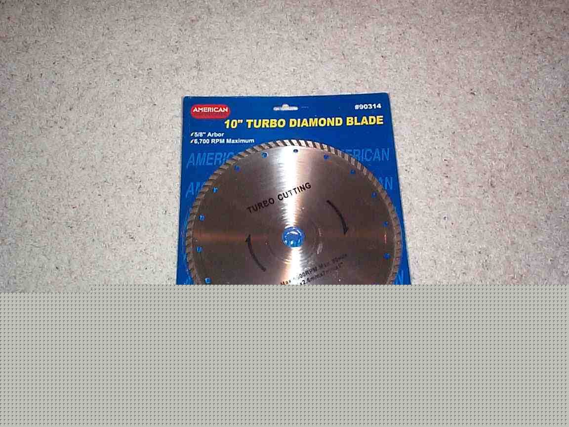 Diamond saw blade 10'' turbo 'high quality' saw blade