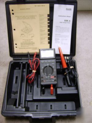 Fluke digital mulitimeter 27/fm 80K-6 & leads unused