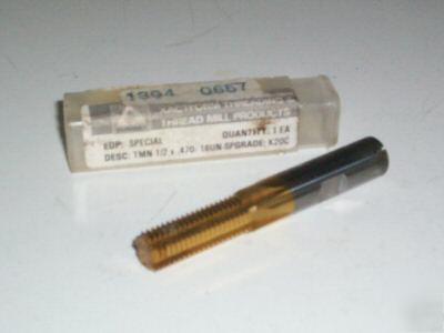 New thread mill carbide xactform tmn 1/2X.470-16VN-sp