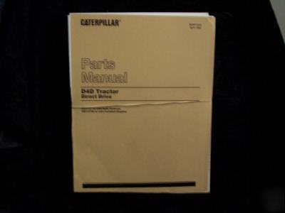 Original caterpillar D4DTRACTOR direct drive parts book