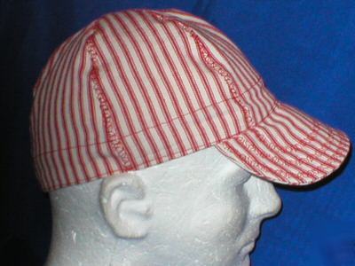 Welding biker hat hats cap caps red conductor