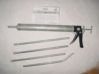  bulk marerial caulking dispensing gun w/extensiontubes