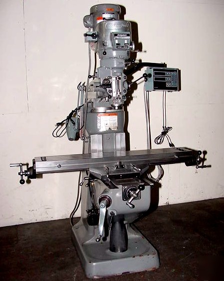 1996 bridgeport series 1 vertical mill w/ acu-rite dro