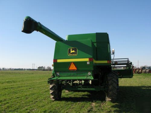 1999 john deere 9610 combine with two headerslow hours 