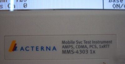Acterna/willtek 4303 cdma 1X pcs cell tester