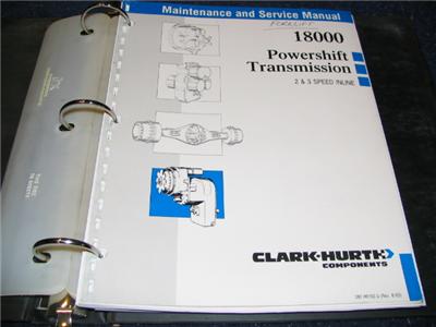Clark hurth components powershift transmission hr 18000