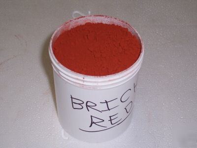 Concrete color pigment - brick red 12 lb pail
