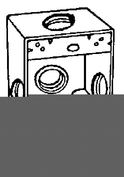 Gam-pak products 3019494 outlet box 1G 1/2 5HOLE