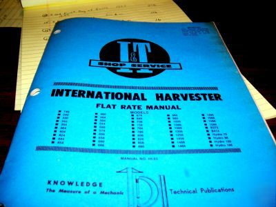 I&t ih flat rate manual see discription 140 tru B414