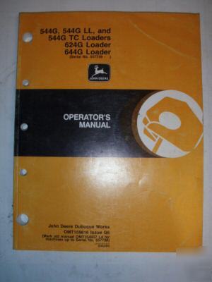 John deere 540/620/640 series loader operator's manual