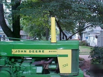 John deere tractor , keep your exhaust dry