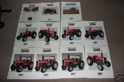 Massey ferguson 200 + 3500 series tractor brochures usa