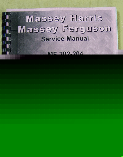Mh/ferguson MF202 service manual (mh-s-MF202,204)