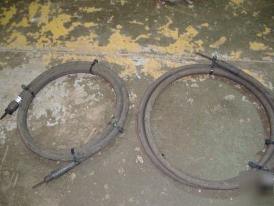 New -(2) 10' flex shafts & (1) 10'core-concrete vibrator